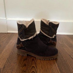 Mana's Suede and Shearling Boot